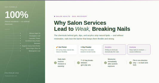 When Beautiful Nails Turn Fragile: Why Salon Services Lead to Weak, Breaking Nails